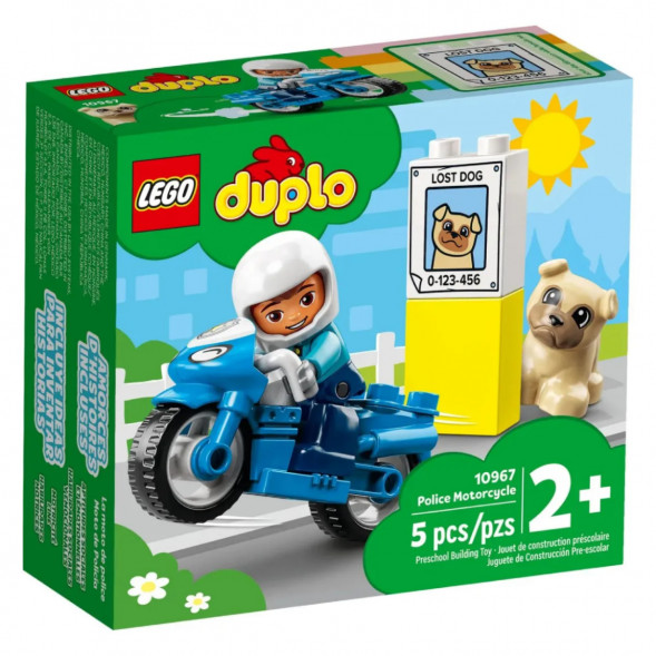 Конструктор LEGO DUPLO 10967 Полицейский мотоцикл в Перми