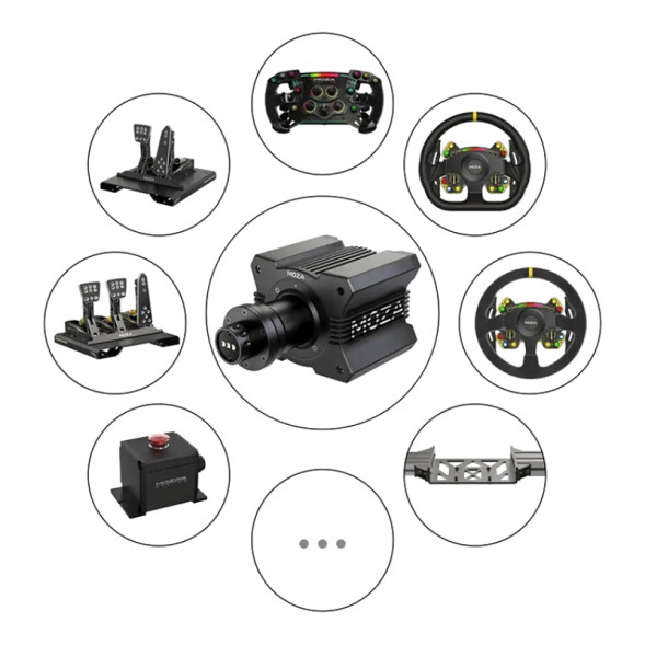 Рулевая база MOZA Racing R9 V2, черный в Перми