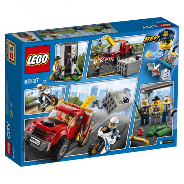 Конструктор LEGO City Police 60137 Побег на буксировщике в Перми