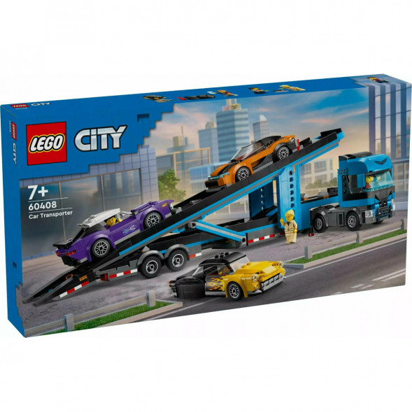 Конструктор LEGO City 60408 Грузовик-автовоз со спортивными автомобилями в Перми