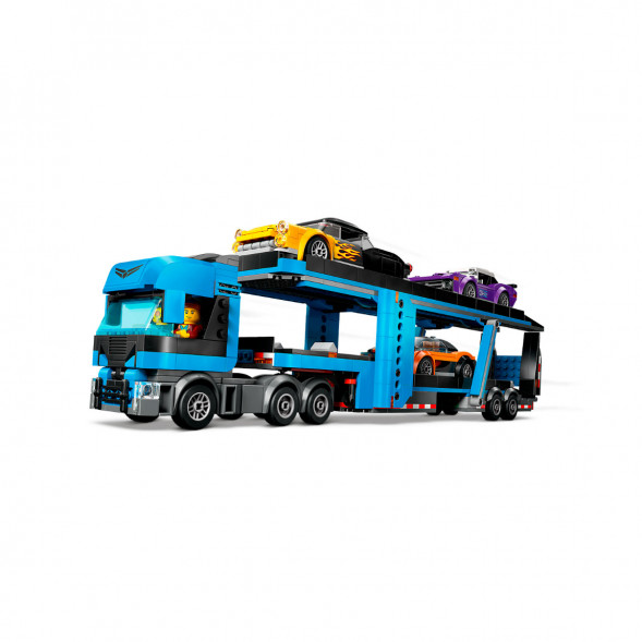 Конструктор LEGO City 60408 Грузовик-автовоз со спортивными автомобилями в Перми