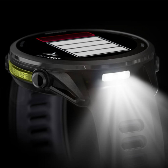 Умные часы Garmin Forerunner 970 Carbon Gray DLC Titanium ремешок Black/Translucent Whitestone 010-02969-10 в Перми