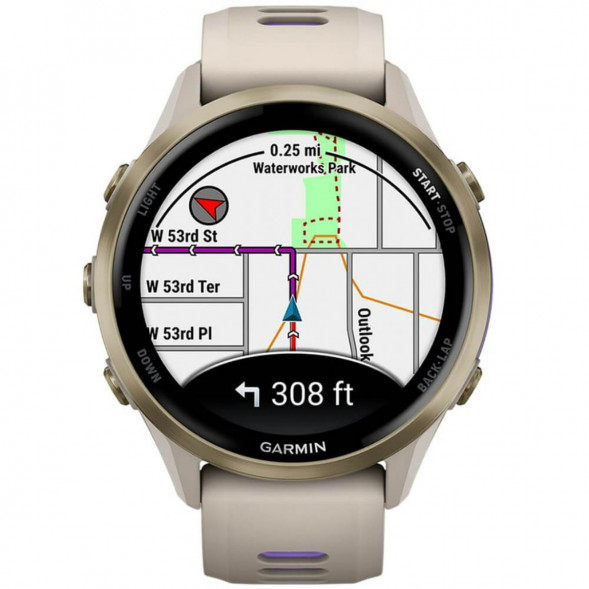 Умные часы Garmin Forerunner 970 Soft Gold Titanium/French Gray Translucent Indigo Band 010-02969-12 в Перми