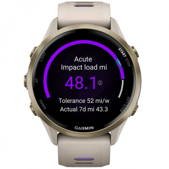 Умные часы Garmin Forerunner 970 Soft Gold Titanium/French Gray Translucent Indigo Band 010-02969-12 в Перми