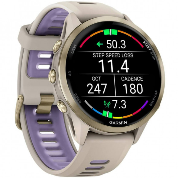 Умные часы Garmin Forerunner 970 Soft Gold Titanium/French Gray Translucent Indigo Band 010-02969-12 в Перми