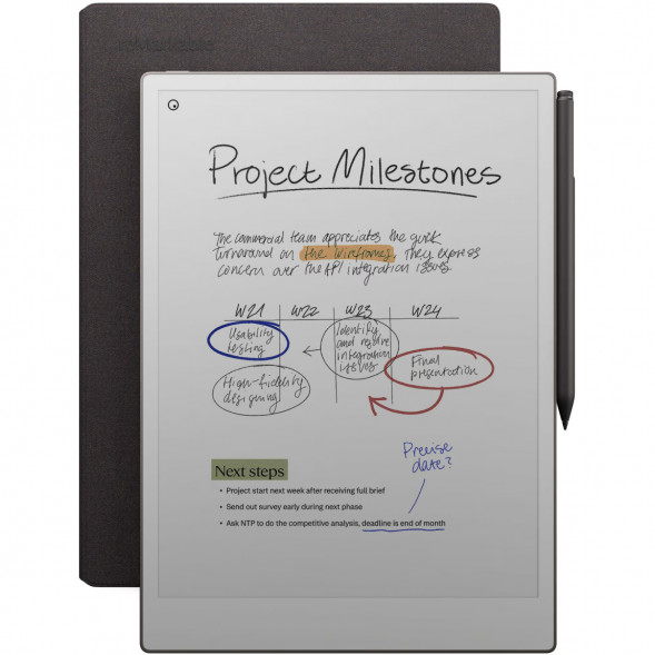 Графический планшет reMarkable Paper Pro + Стилус MarkerPlus + Чехол Book Folio Pro (Basalt) в Перми