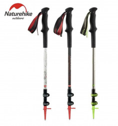 Треккинговая палка Naturehike 135 см, 1 шт., черный/красный