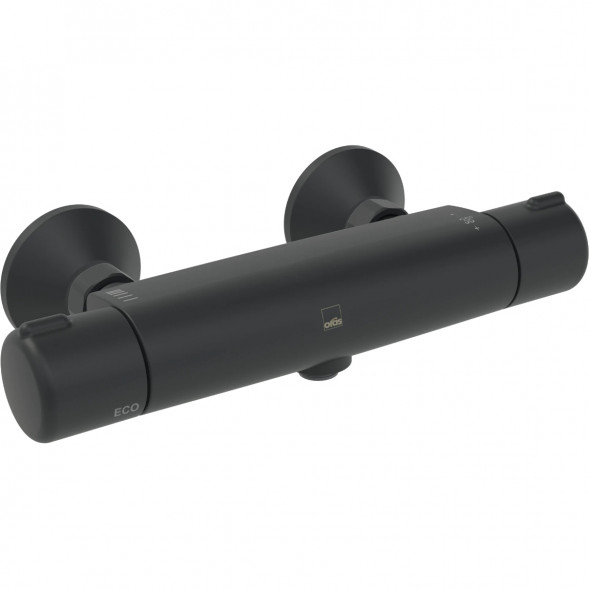 Термостатический смеситель для душа Oras Nova (7460-33), матовый чёрный в Перми