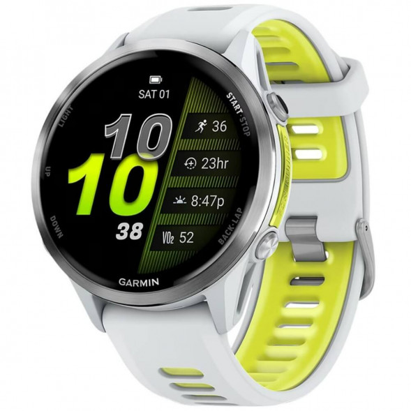 Умные часы Garmin Forerunner 970 Titanium Whitestone/Translucent Amp Yellow Band 010-02969-11 в Перми