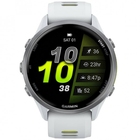 Умные часы Garmin Forerunner 970 Titanium Whitestone/Translucent Amp Yellow Band 010-02969-11 в Перми