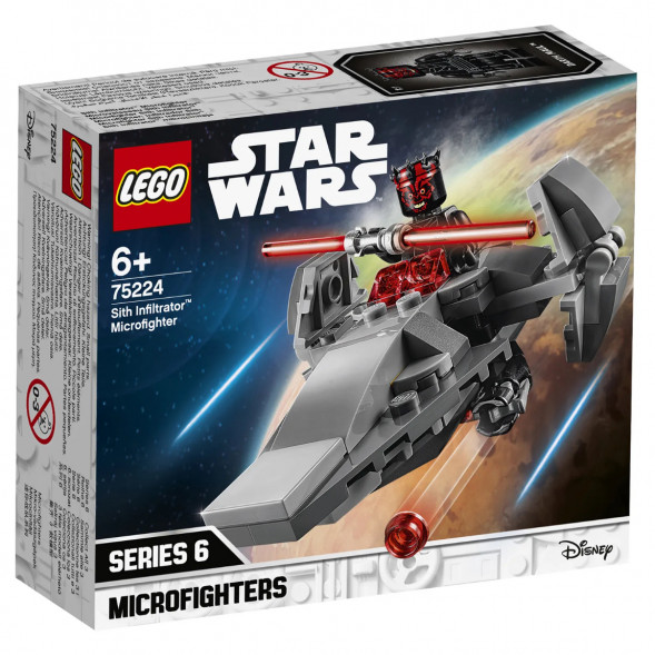 Конструктор LEGO Star Wars 75224 Микрофайтеры Корабль-лазутчик ситхов в Перми