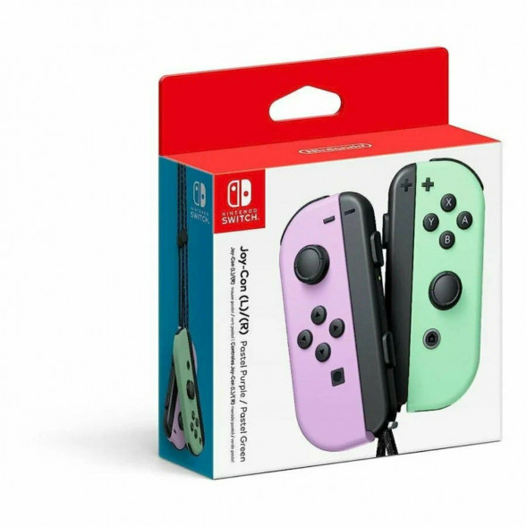 Геймпад Nintendo Switch Joy-Con controllers Duo, пастельный пурпурный / пастельный зеленый в Перми