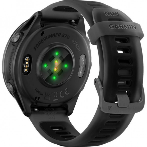 Умные часы Garmin Forerunner 570 47 мм Slate Grey Aluminium/Translucent Black 010-02971-00 в Перми
