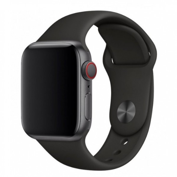 Ремешок для Apple Watch 44mm Black Sport Band (MTPL2ZM/A), черный в Перми