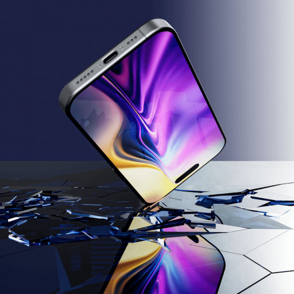 Закаленное стекло Graphene Rock Series 2.5D для iPhone 17 Pro в Перми