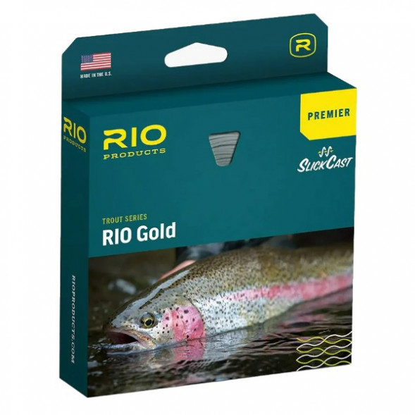 Леска RIO Premier Gold Floating Fly Line WF6F, мох/золото в Перми