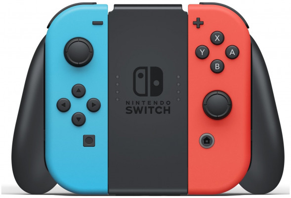 Игровая приставка Nintendo Switch rev.2 32 ГБ, красный/синий в Перми