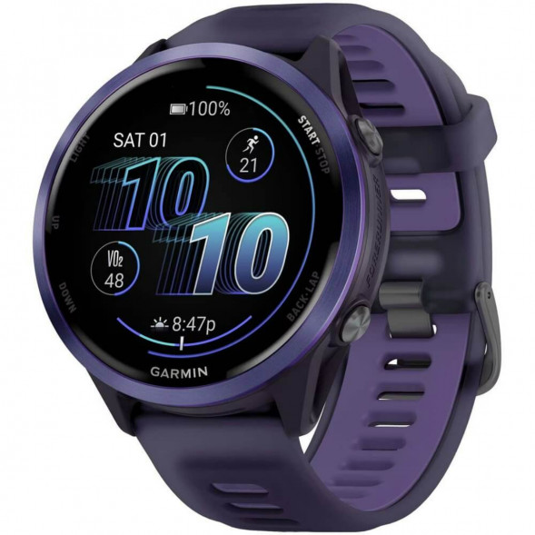 Умные часы Garmin Forerunner 570 47 мм Indigo Aluminium/Translucent Imperial Purple/Indigo 010-02971-02 в Перми