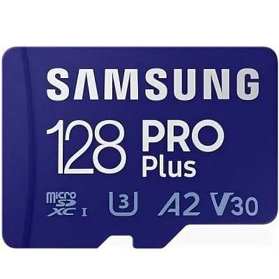 Карта памяти micro SDXC 128Gb Samsung PRO Plus U3 A2 V30 180/130MB/s (MB-MD128G-K) в Перми