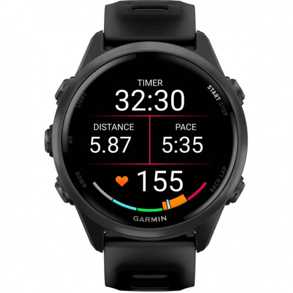 Умные часы Garmin Forerunner 570 42 мм Slate Grey Aluminium/Translucent Black 010-02970-00 в Перми