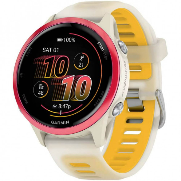 Умные часы Garmin Forerunner 570 42 мм Raspberry Aluminium/Translucent Bone/Mango 010-02970-02 в Перми