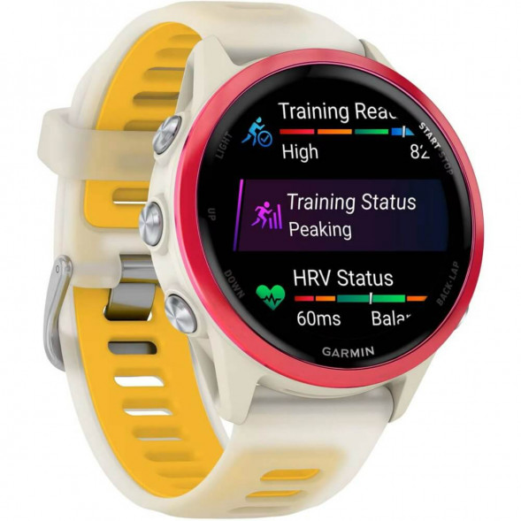 Умные часы Garmin Forerunner 570 42 мм Raspberry Aluminium/Translucent Bone/Mango 010-02970-02 в Перми