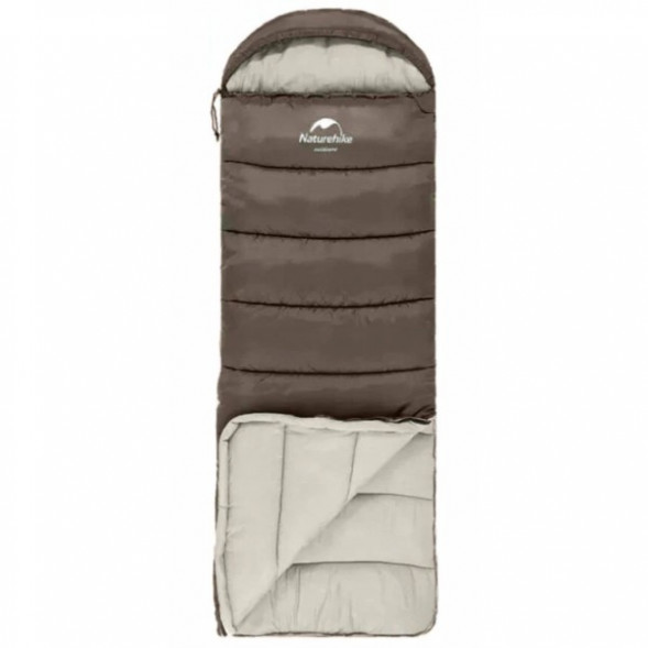 Спальный мешок Naturehike U350S (Правый), коричневый в Перми