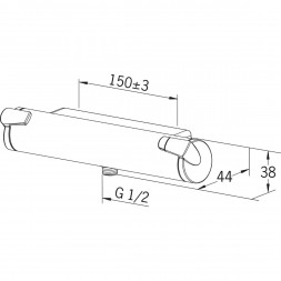 Термостатический смеситель для душа Oras Optima (7160), хром