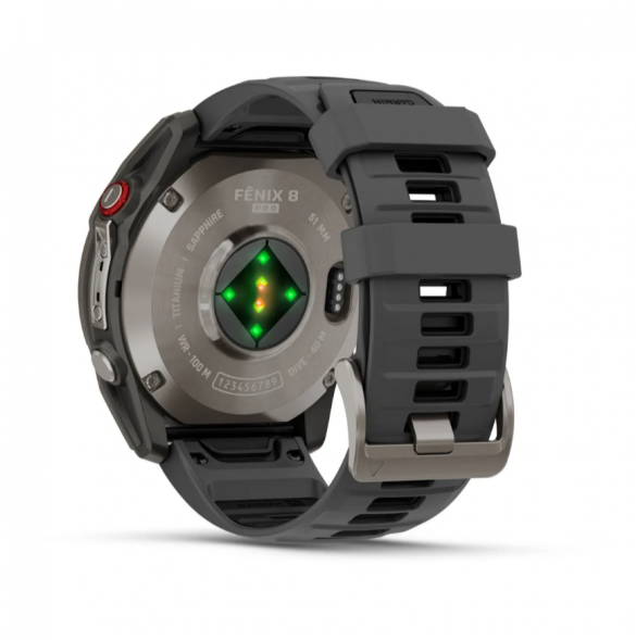 Умные часы Garmin Fenix 8 PRO, 51 мм, AMOLED, Sapphire, Titanium with Graphite/Black Silicone Band 010-03199-10 в Перми