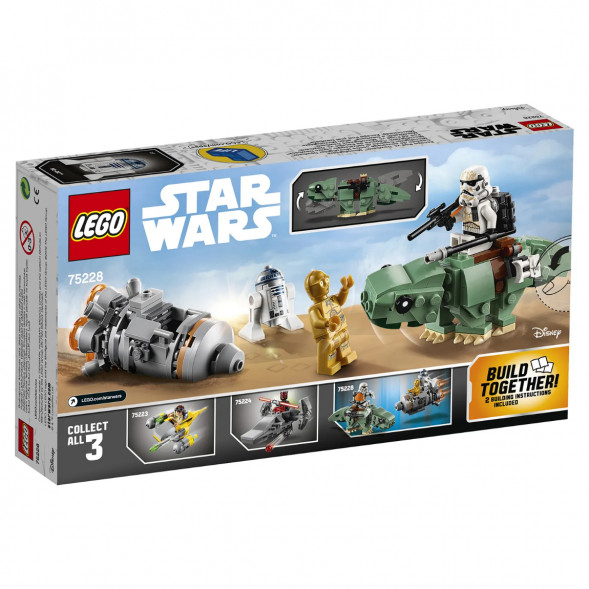 Конструктор LEGO Star Wars 75228 Спасательная капсула Микрофайтеры дьюбэк в Перми