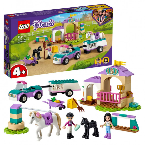 Конструктор LEGO Friends 41441 Тренировка лошади и прицеп для перевозки в Перми