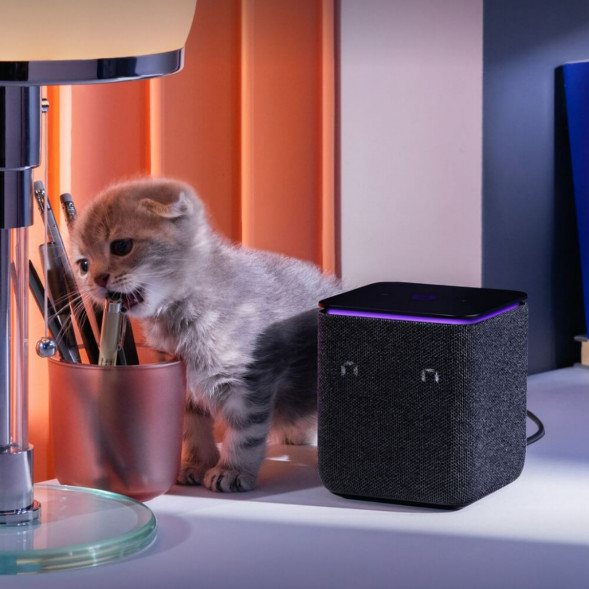 Умная колонка Яндекс Станция Миди с Алисой на YaGPT, чёрный в Перми