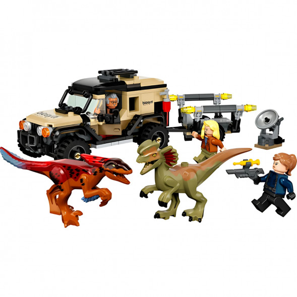 Конструктор LEGO Jurassic World 76951 Перевозка пирораптора и дилофозавра в Перми