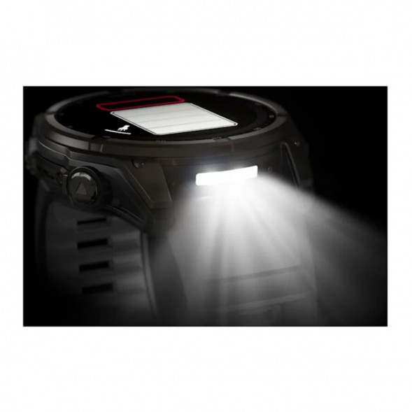 Умные часы Garmin Fenix 8, 51 мм, Solar, Sapphire Carbon Gray DLC Titanium with Black/Pebble Gray Silicone 010-02907-10 в Перми