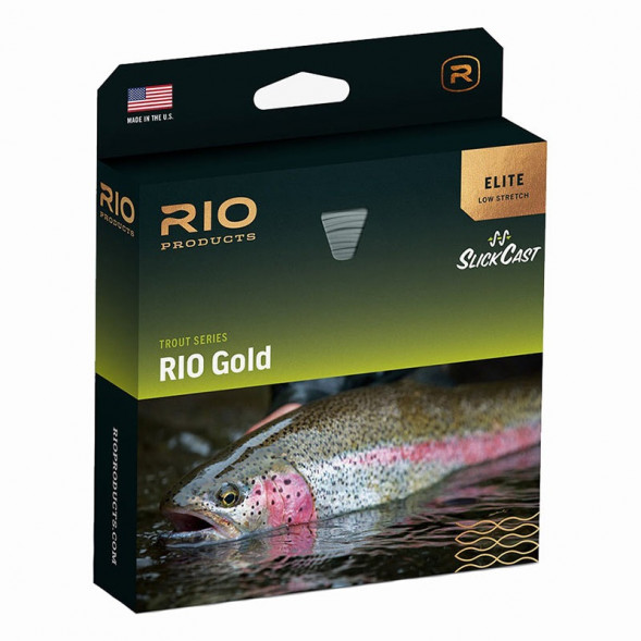 Леска RIO Elite Gold WF7F, Moss/Gold/Gray в Перми