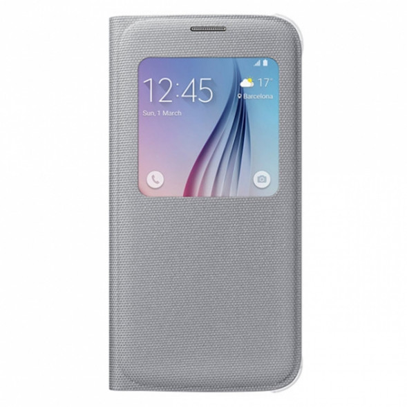 Чехол для Samsung Galaxy S6 S-View Cover (EF-CG920BSE), Silver в Перми