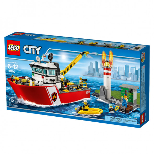 Конструктор LEGO City 60109 Пожарный катер в Перми