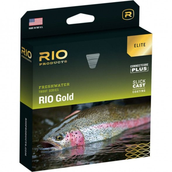 Леска RIO Elite Gold WF8F, Moss/Gold/Gray в Перми
