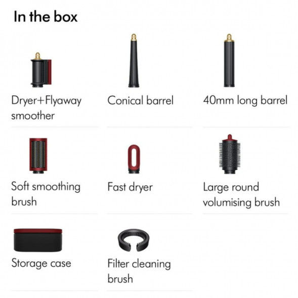 Cтайлер Dyson Airwrap Complete Long HS08 (594804-01), Red Velvet/Gold в Перми