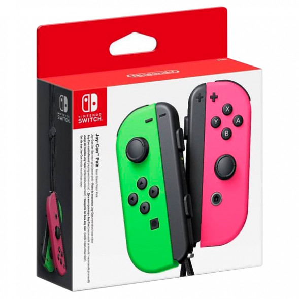 Геймпад Nintendo Switch Joy-Con controllers Duo, зеленый/розовый в Перми
