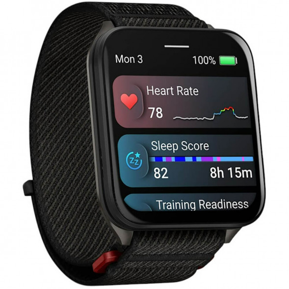 Умные часы Garmin Venu X1 Black с чёрным нейлоновым ремешком ComfortFit 010-02980-02 в Перми