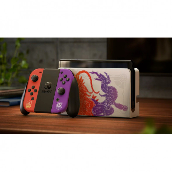 Игровая приставка Nintendo Switch OLED 64 ГБ, Pokemon Scarlet &amp;amp; Violet Edition в Перми