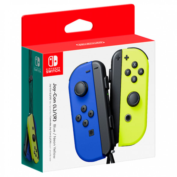 Геймпад Nintendo Switch Joy-Con controllers Duo, синий/желтый в Перми
