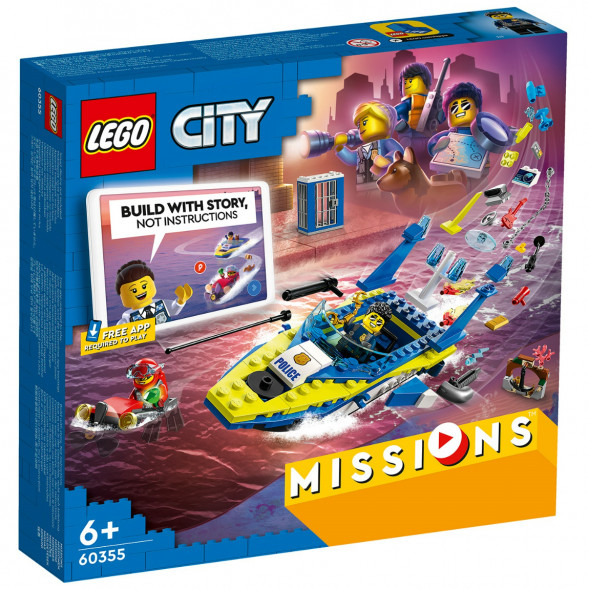 Конструктор LEGO City 60355 Детективные миссии водной полиции в Перми