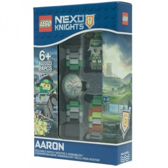 Часы LEGO Nexo Knights 8020523 Аарон с минифигуркой в Перми