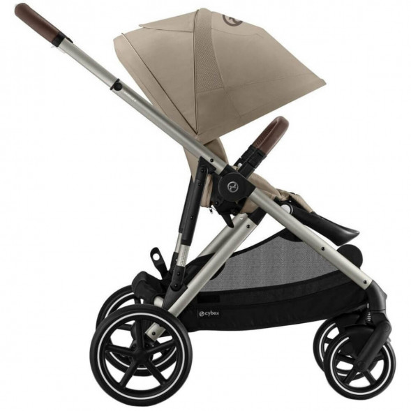 Детская коляска Cybex Gazelle S TPE Almond Beige с корзиной и дождевиком в Перми