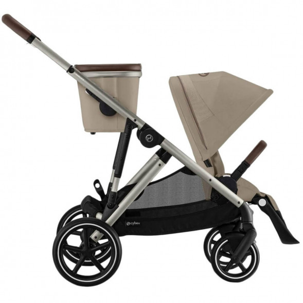 Детская коляска Cybex Gazelle S TPE Almond Beige с корзиной и дождевиком в Перми