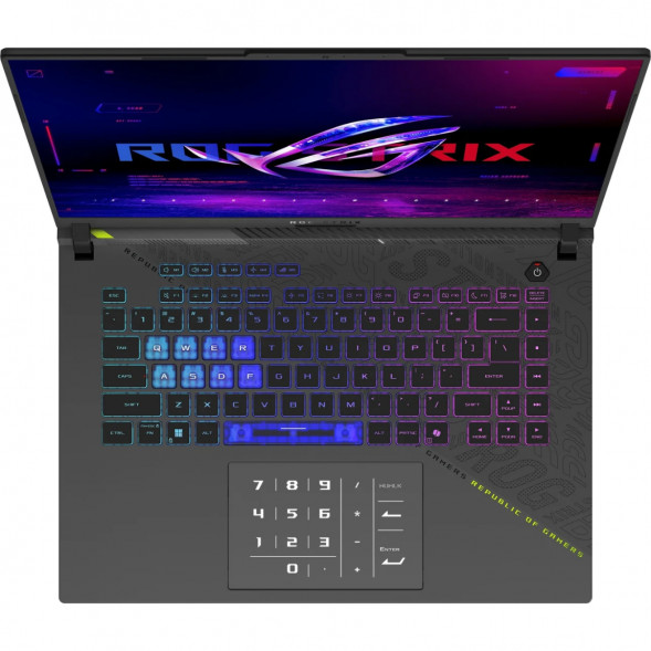Ноутбук ASUS ROG Strix G16 G614FM-WS94 (16&amp;quot;, IPS, AMD Ryzen 9 9955HX 2.5ГГц, 16 ядер, 16ГБ DDR5, 1ТБ SSD, NVIDIA GeForce RTX 5060 8 ГБ, Windows 11 Home), серый в Перми