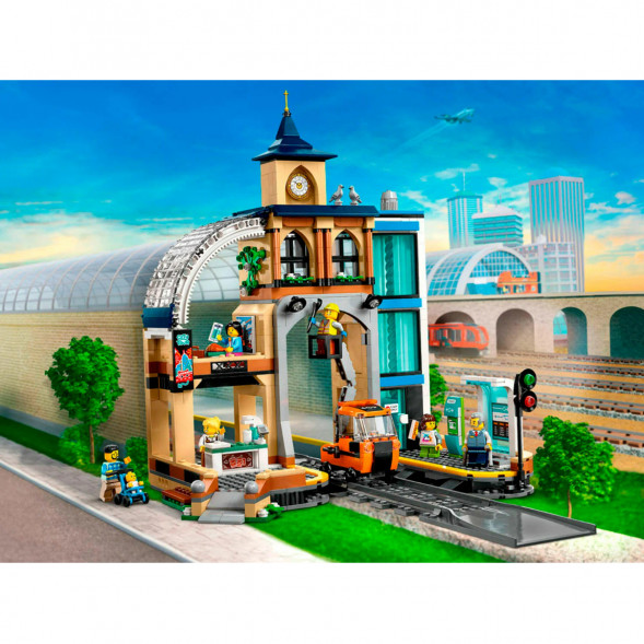 Конструктор LEGO City 60469 Центральный железнодорожный вокзал в Перми