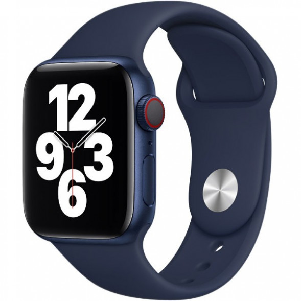 Ремешок для Apple Watch 44mm Deep Navy Sport Band (MYAX2ZM/A), тёмный ультрамарин в Перми